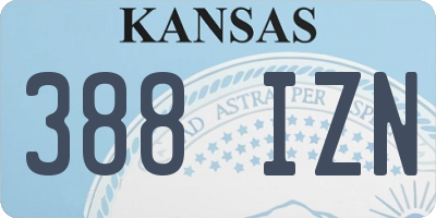 KS license plate 388IZN