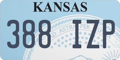 KS license plate 388IZP
