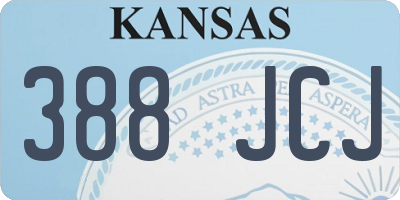KS license plate 388JCJ