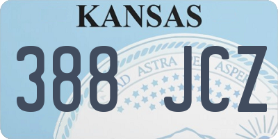 KS license plate 388JCZ