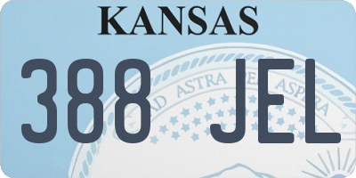 KS license plate 388JEL