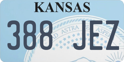 KS license plate 388JEZ