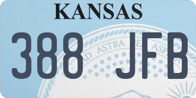 KS license plate 388JFB