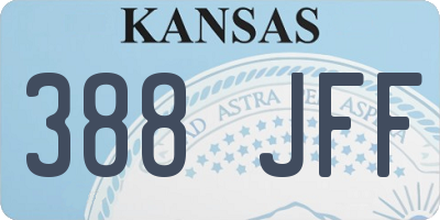 KS license plate 388JFF