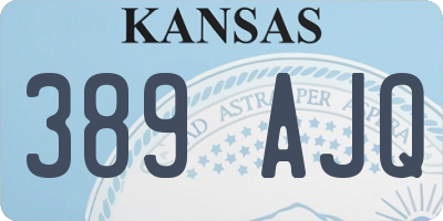 KS license plate 389AJQ