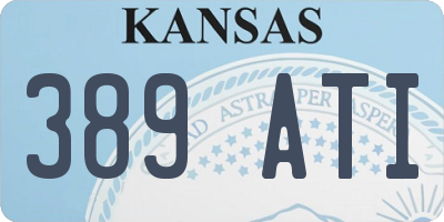 KS license plate 389ATI