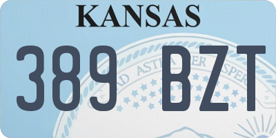 KS license plate 389BZT