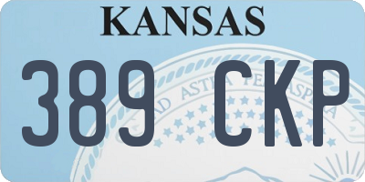 KS license plate 389CKP