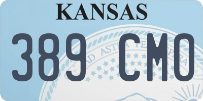 KS license plate 389CMO