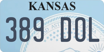 KS license plate 389DOL