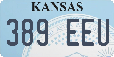 KS license plate 389EEU