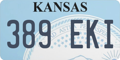 KS license plate 389EKI