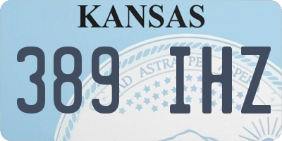 KS license plate 389IHZ
