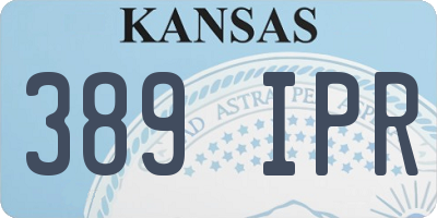 KS license plate 389IPR