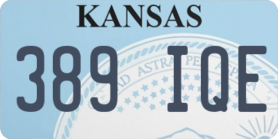 KS license plate 389IQE