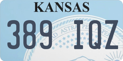 KS license plate 389IQZ