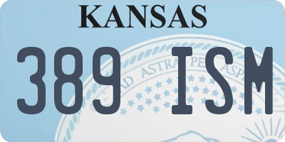 KS license plate 389ISM