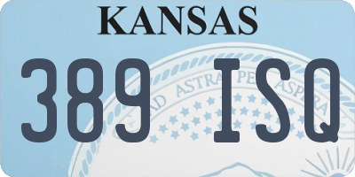 KS license plate 389ISQ
