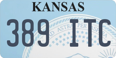 KS license plate 389ITC