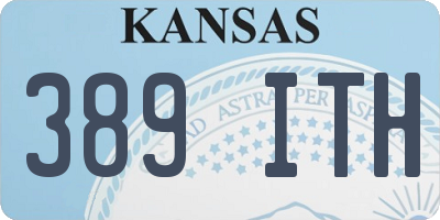 KS license plate 389ITH