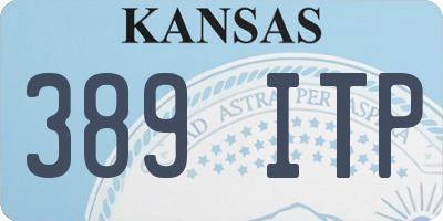 KS license plate 389ITP