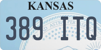 KS license plate 389ITQ