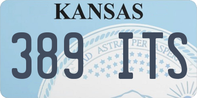 KS license plate 389ITS