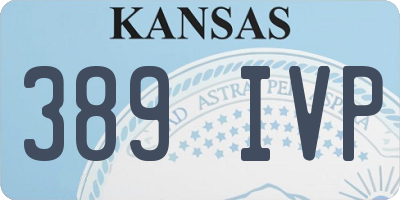 KS license plate 389IVP