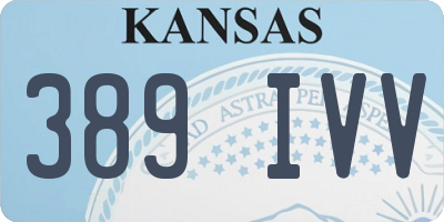 KS license plate 389IVV