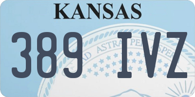 KS license plate 389IVZ
