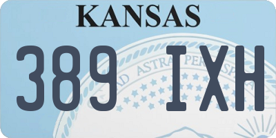 KS license plate 389IXH
