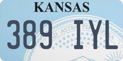 KS license plate 389IYL