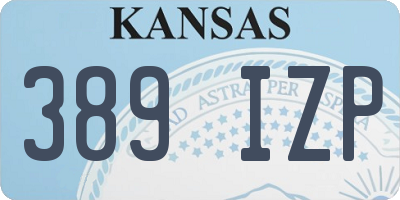 KS license plate 389IZP