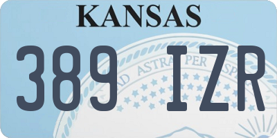 KS license plate 389IZR
