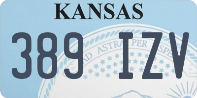 KS license plate 389IZV