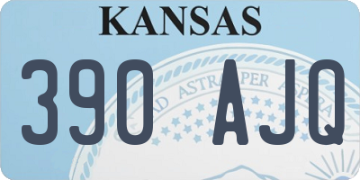KS license plate 390AJQ