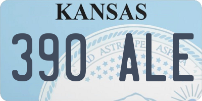 KS license plate 390ALE