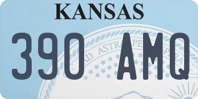 KS license plate 390AMQ
