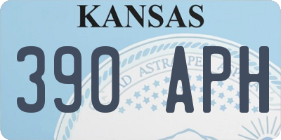 KS license plate 390APH