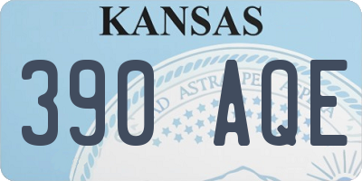 KS license plate 390AQE