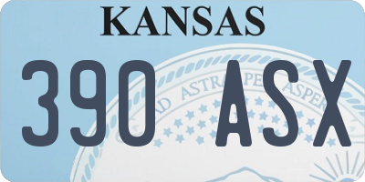 KS license plate 390ASX