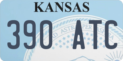 KS license plate 390ATC