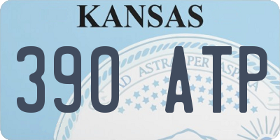 KS license plate 390ATP