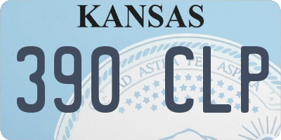 KS license plate 390CLP