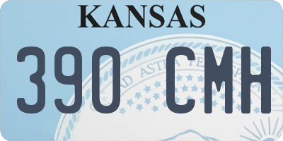 KS license plate 390CMH