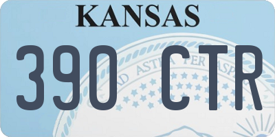 KS license plate 390CTR