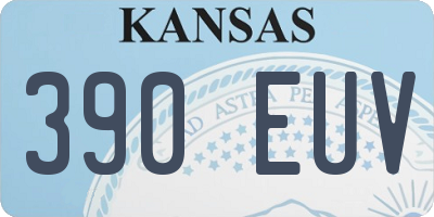 KS license plate 390EUV