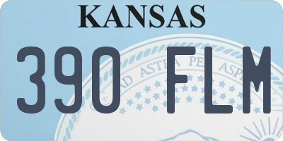 KS license plate 390FLM