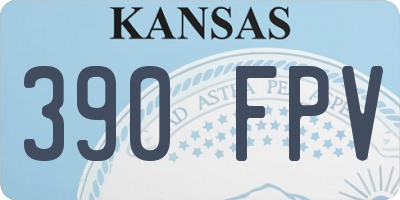 KS license plate 390FPV