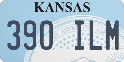 KS license plate 390ILM